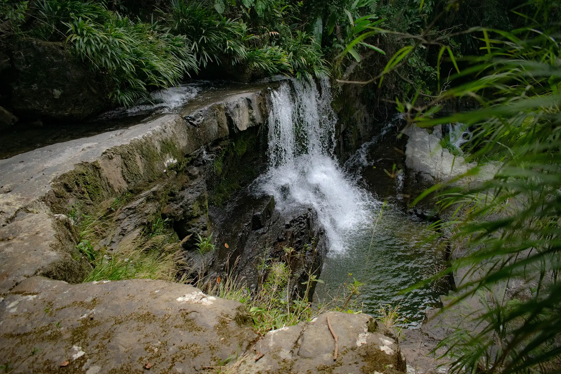 agua de la cascada